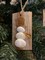 Driftwood Holiday Snowman Sea Shell Ornaments | Faux Seaglass | Cute Holiday Gift Tags | Simple Thank You Gift | Happy Colorful Beach Art product 2